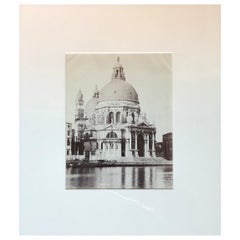Set of Nine Black and White Early 20th Century Photographs of Venice and Rome