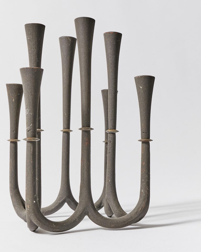 Set of Nine Candle Holders by Jens H. Quistgaard for Dansk Designs For