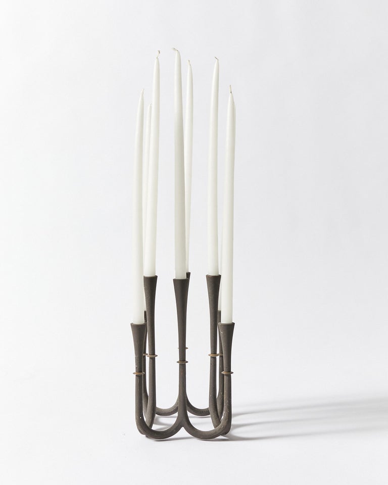 Set of Nine Candle Holders by Jens H. Quistgaard for Dansk Designs For