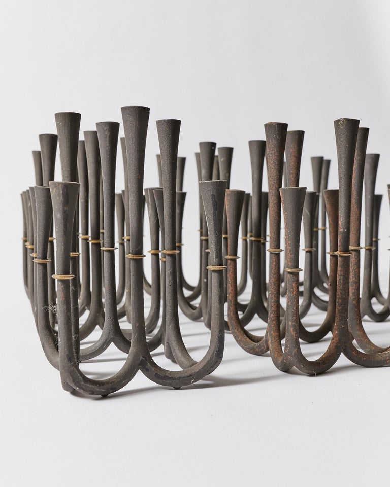 Set of Nine Candle Holders by Jens H. Quistgaard for Dansk Designs For