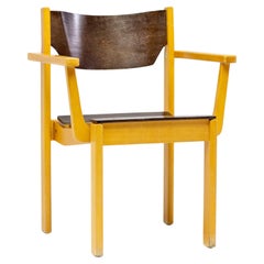 Set of Nine Danish Bent Plywood Arm Chairs