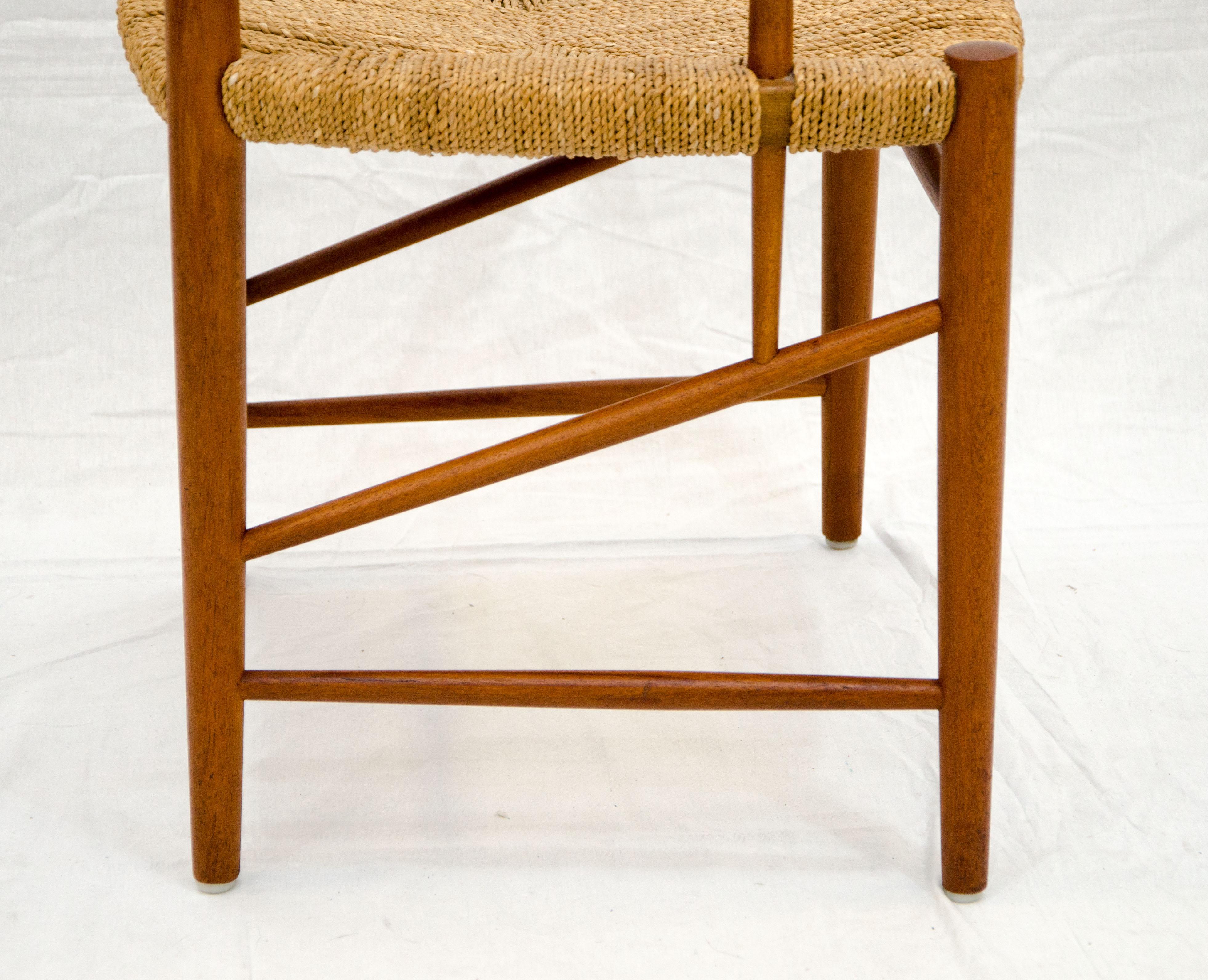 Set of Nine Danish Teak Dining Chairs by Peter Hvidt In Excellent Condition In Crockett, CA