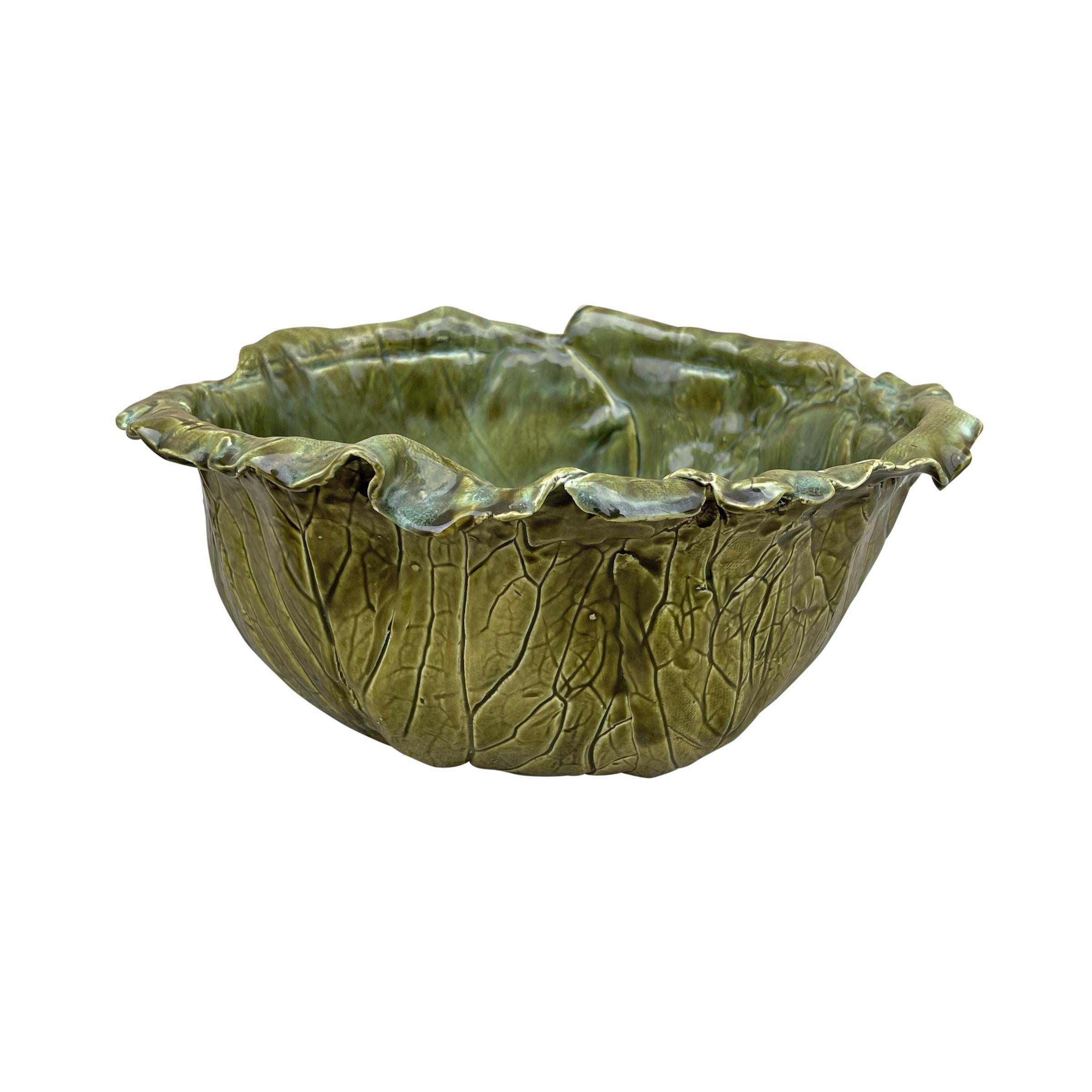 American Set of Nine Hand-Built Ceramic Cabbage Bowls