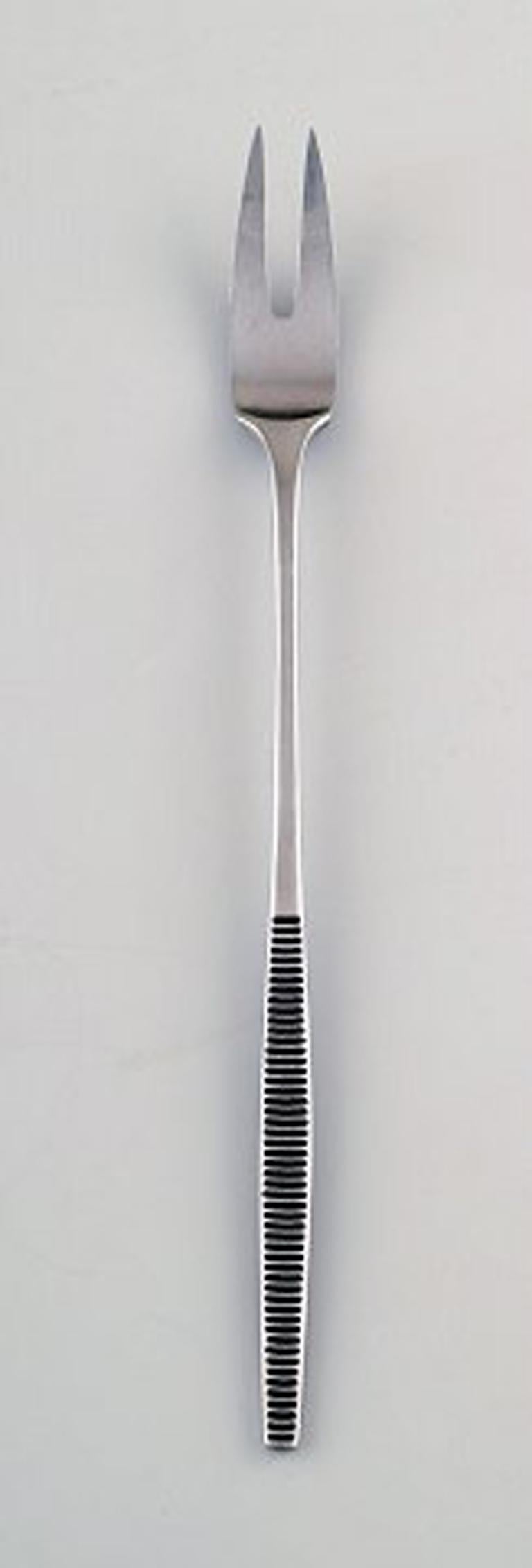 Set of Nine Herring Forks/Serving Forks, Jens H. Quistgaard "Variation