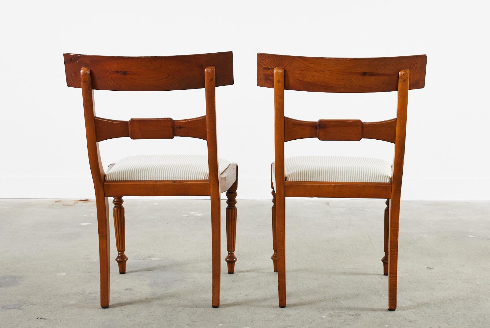 Set of Nine Italian Regency Dining Chairs by Baker Milling Road 13
