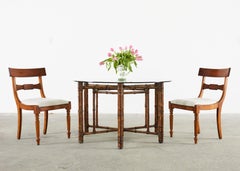 Set of Nine Italian Regency Dining Chairs by Baker Milling Road