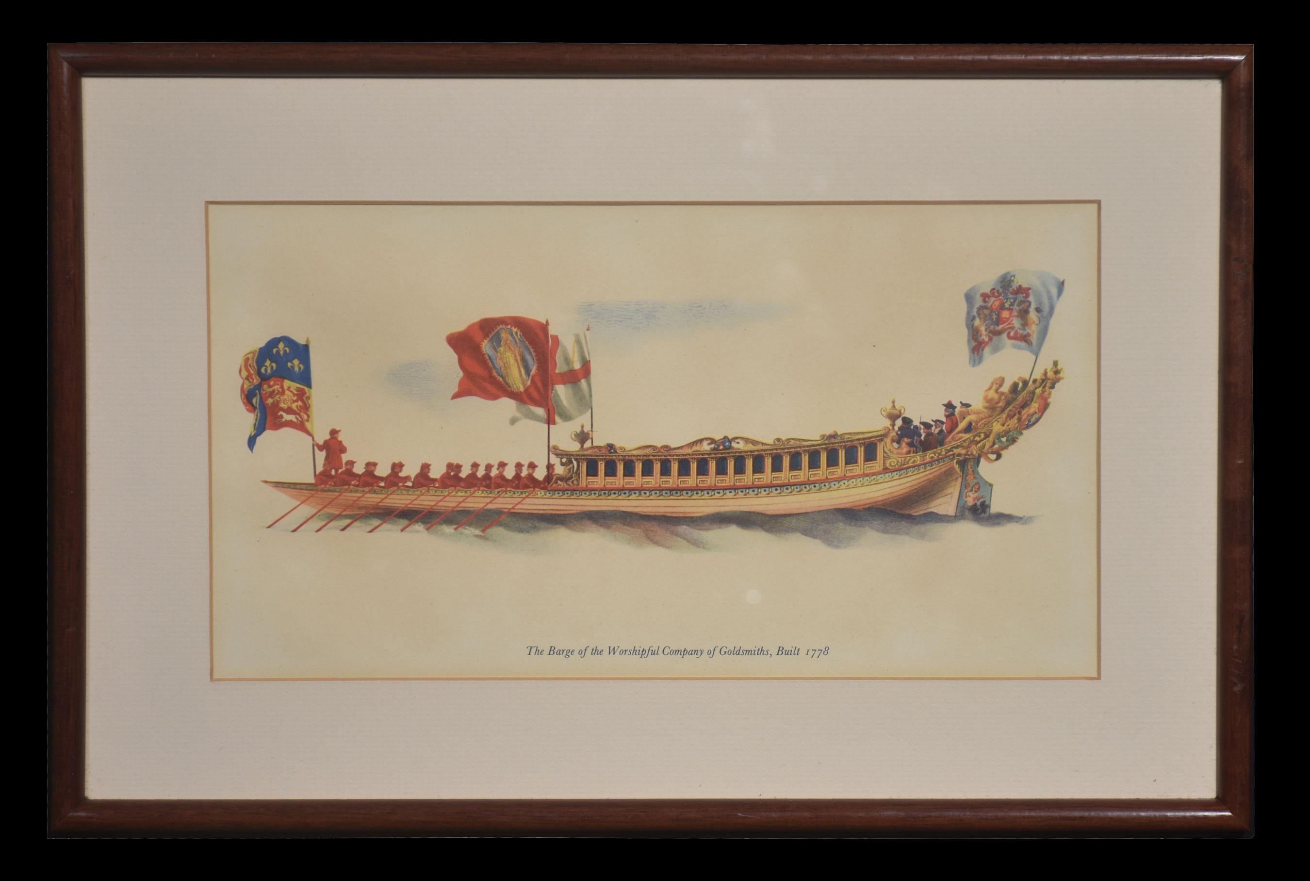 Set of nine Livery Company Barges For Sale 3