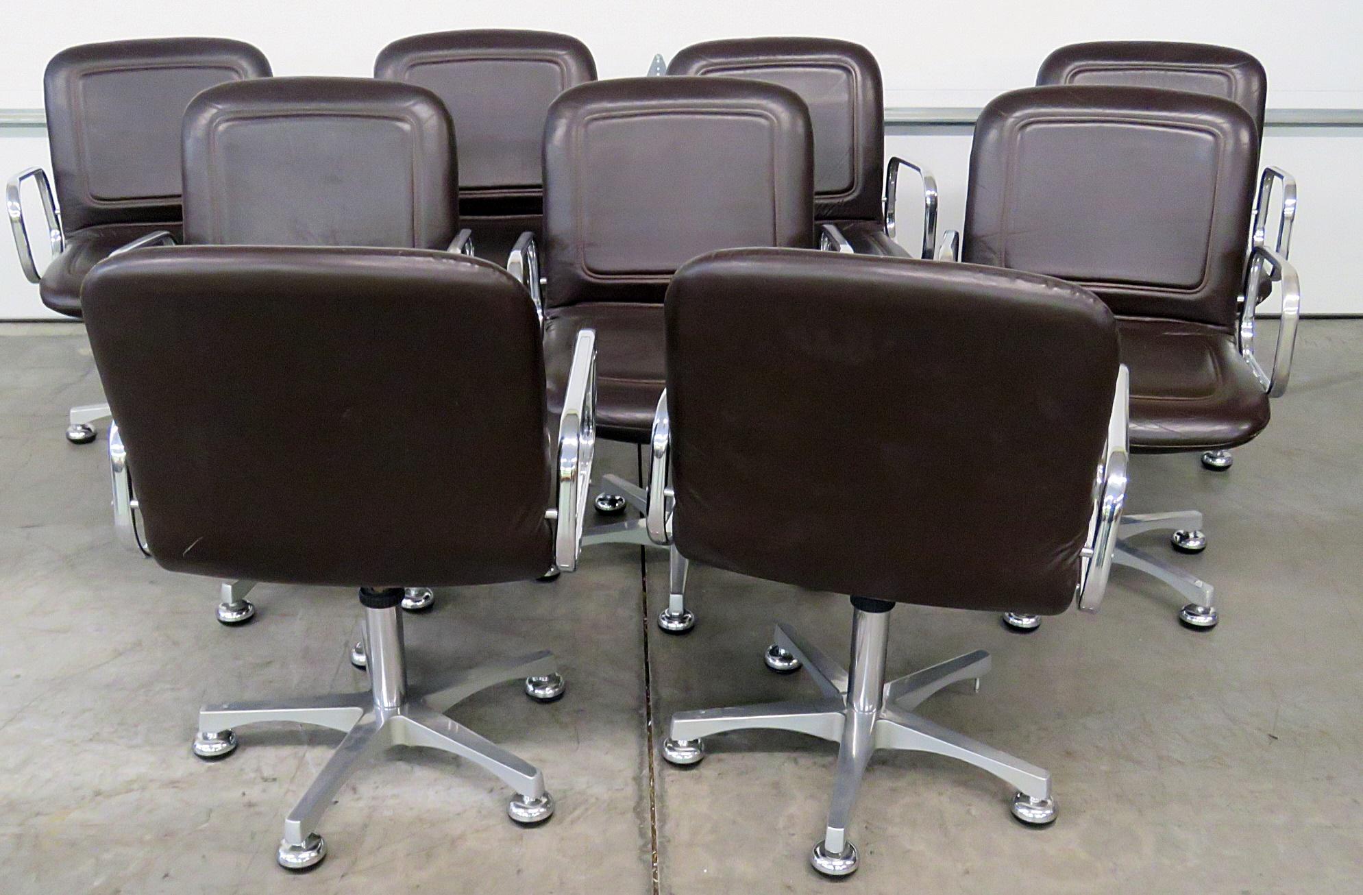 Set of Nine Mid-Century Modern Office Chairs In Good Condition In Swedesboro, NJ