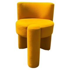 Set of Nine Modern Designer Chairs, Sunflower Yellow