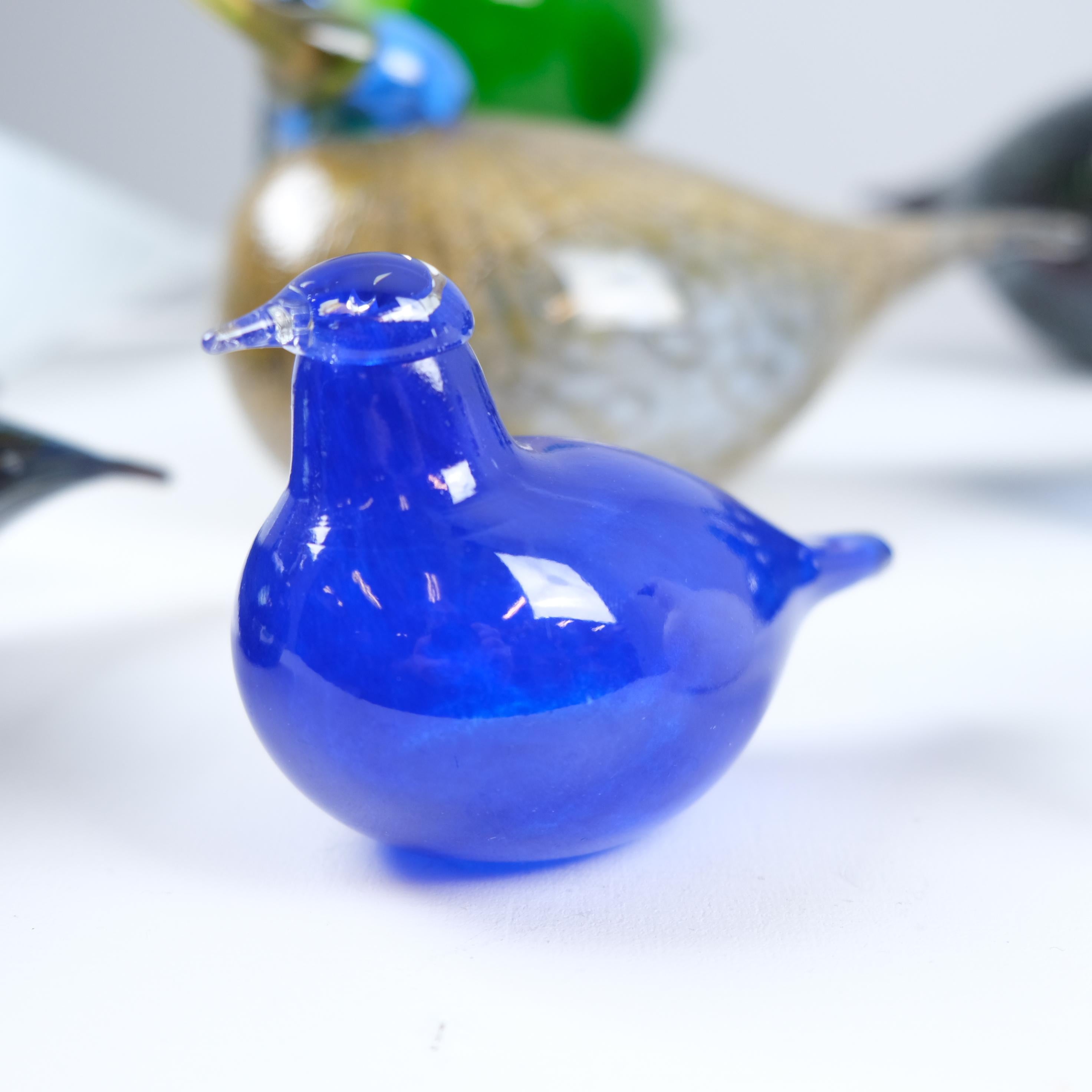 Neuner-Set Oiva Toikka Vögel, Grüner Ibis, Schwan, Regenpfeifer, Iittala & Nuutajärvi im Angebot 1