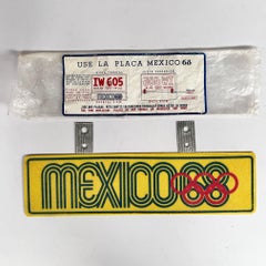 Set of Nine Original Plaques — Mexico 1968 Olympic Games