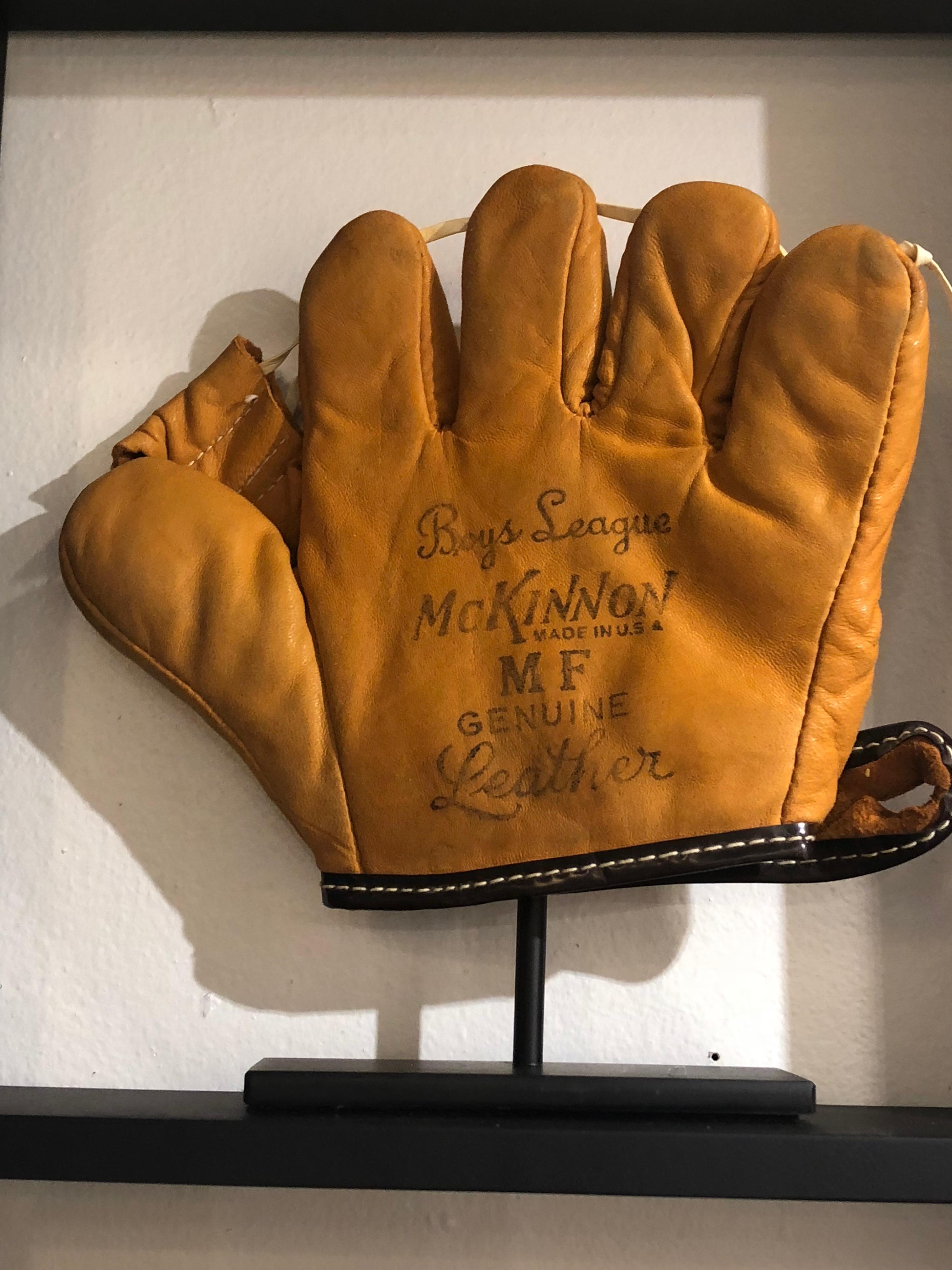 antique baseball gloves