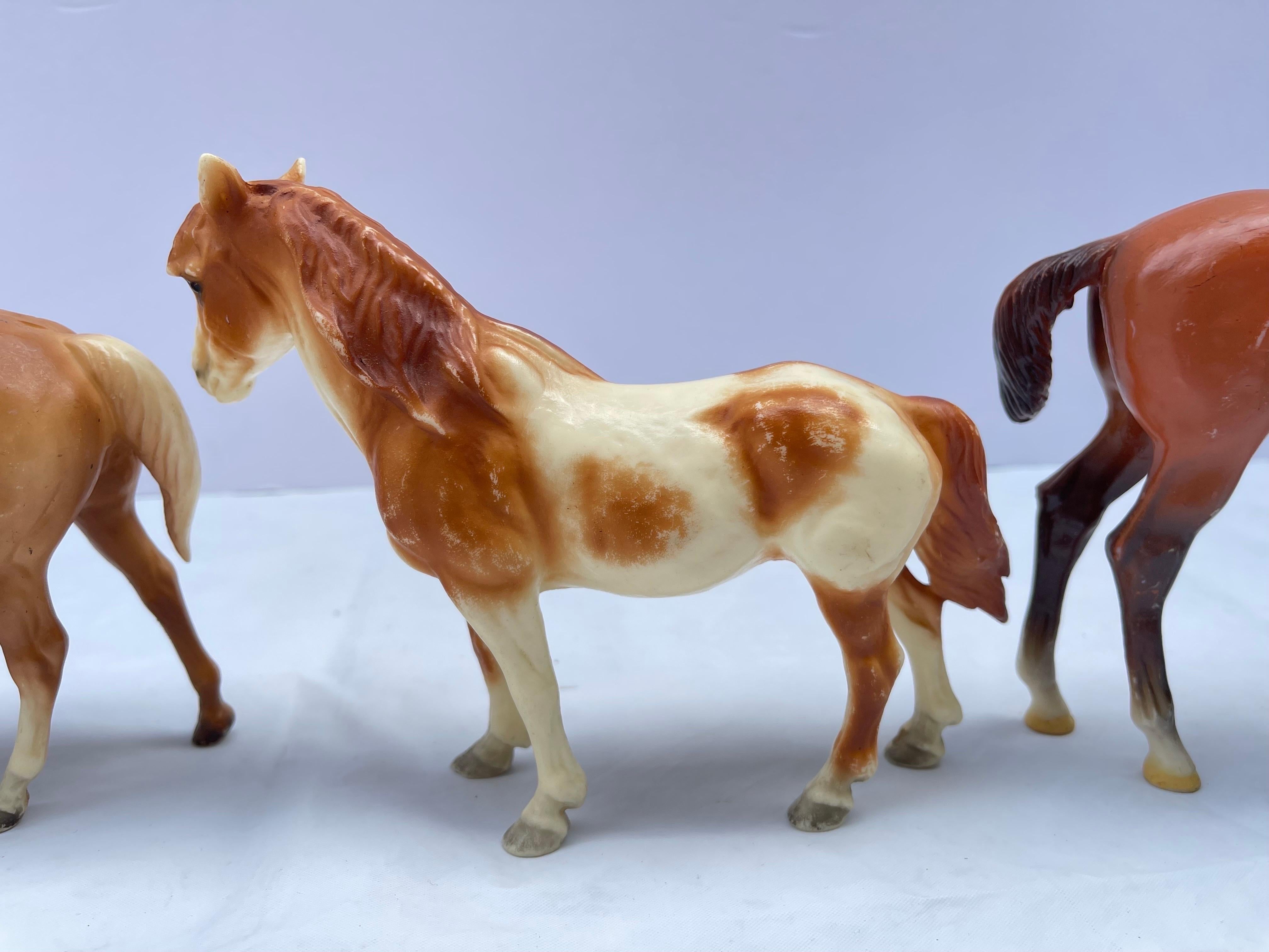 Set of Nine Small Breyer Style Horses (Box 6) For Sale 5