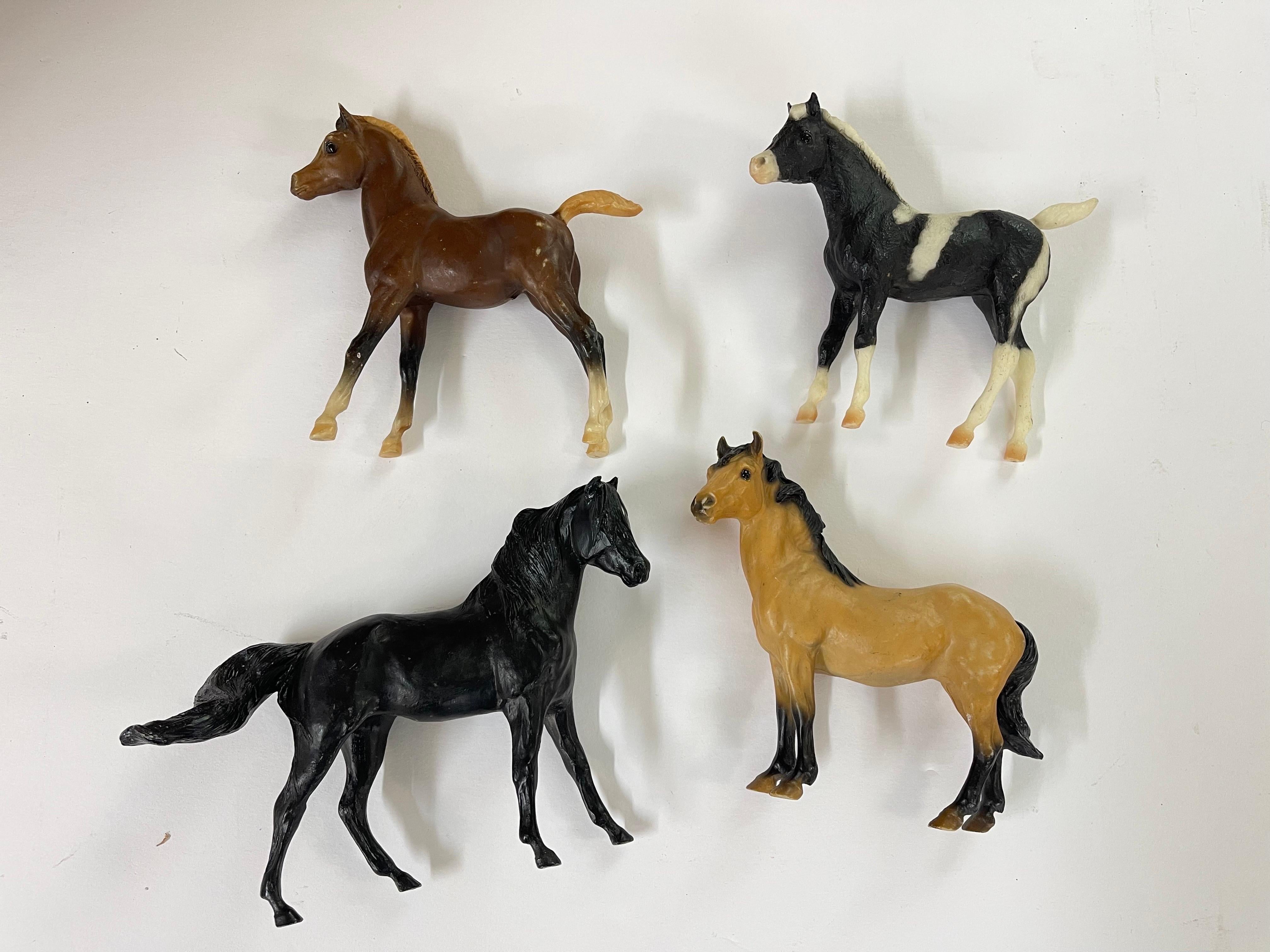 Set of Nine Small Breyer Style Horses (Box 6) For Sale 12
