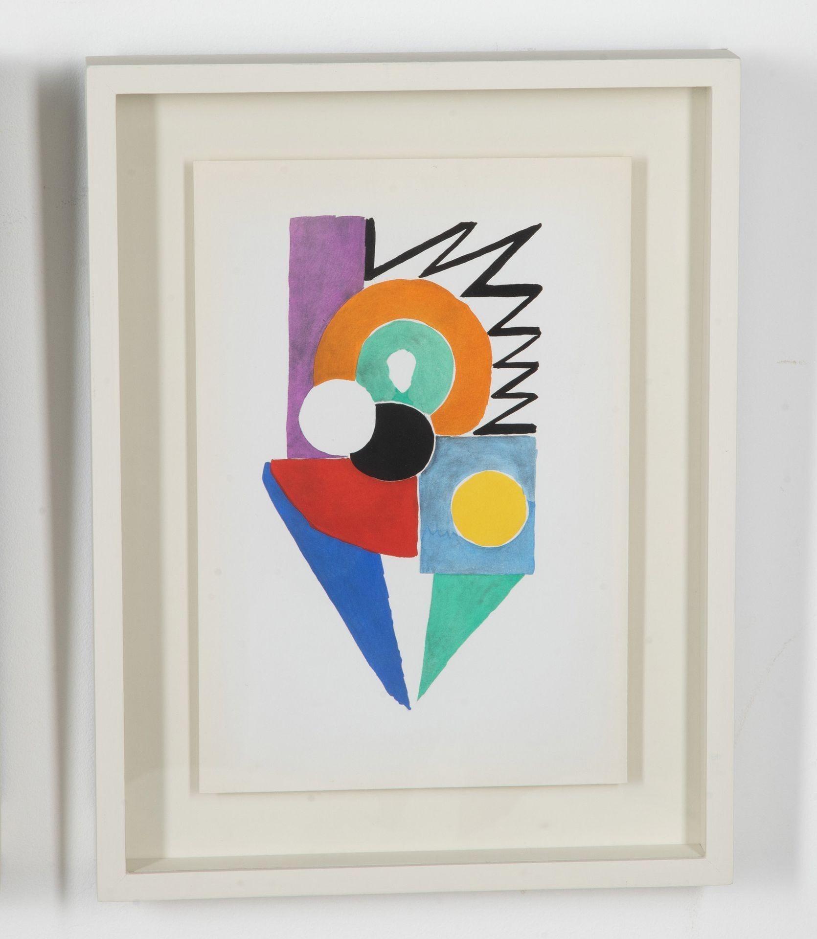 20th Century Set of Nine Sonia Delaunay Design Prints