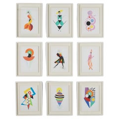 Set of Nine Sonia Delaunay Design Prints