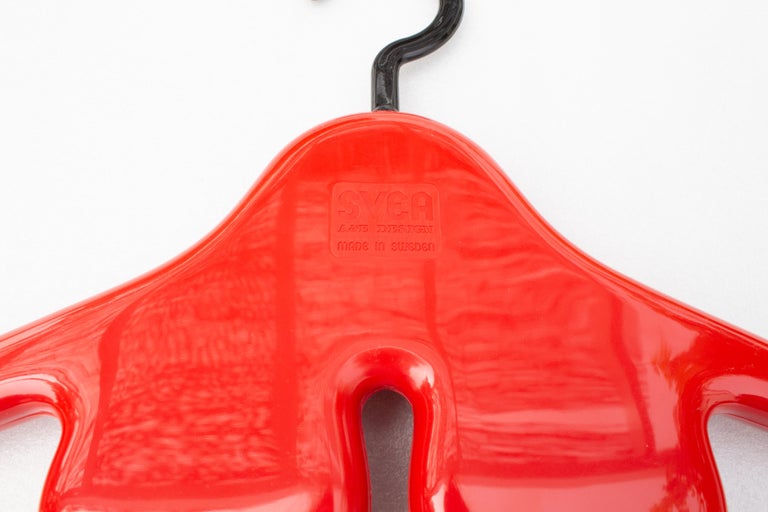 Set of Nine Unused Swedish Pop Modern Coat Hangers For Sale at 1stDibs