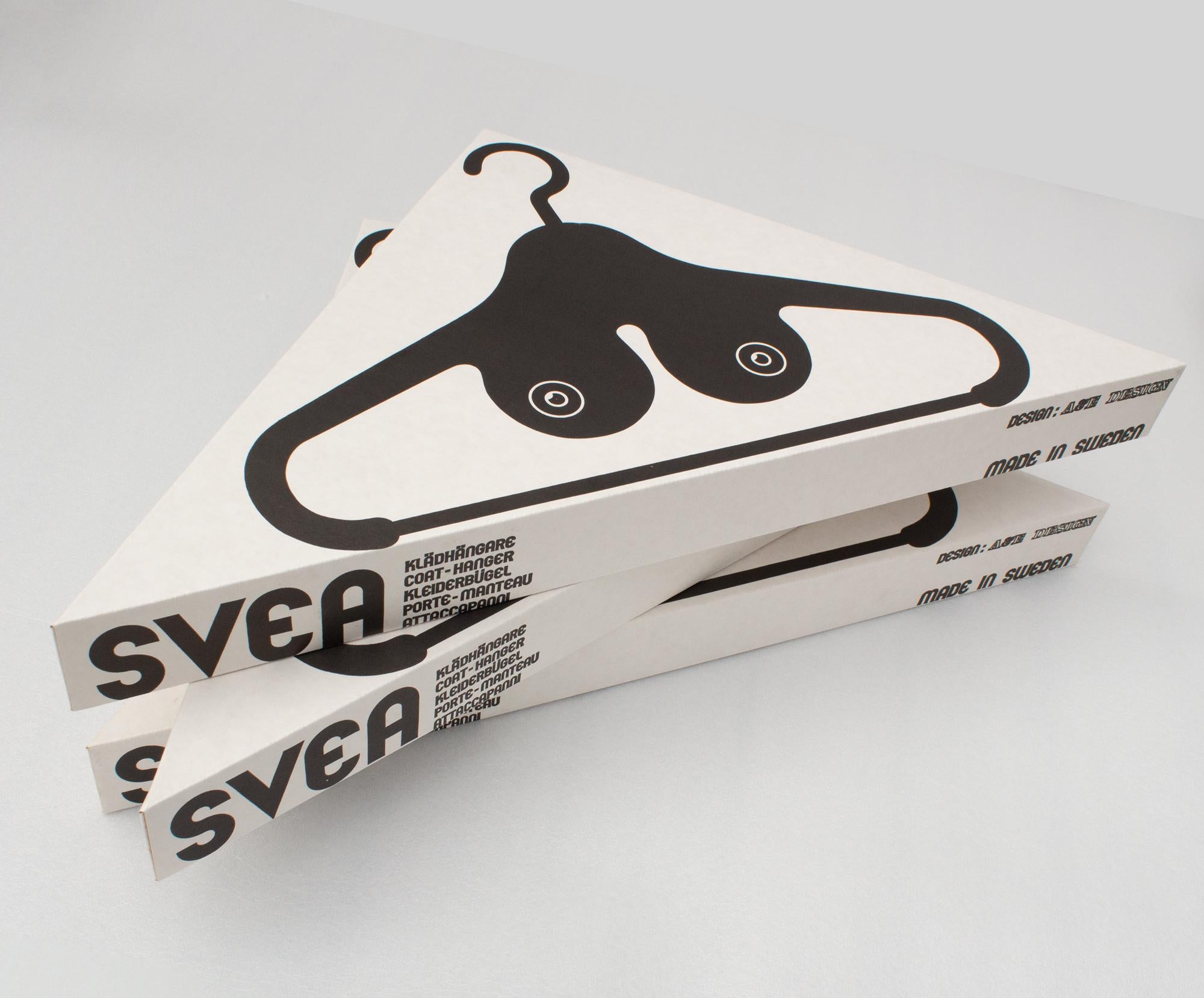 Set of Nine Unused Swedish Pop Modern Coat Hangers For Sale 3