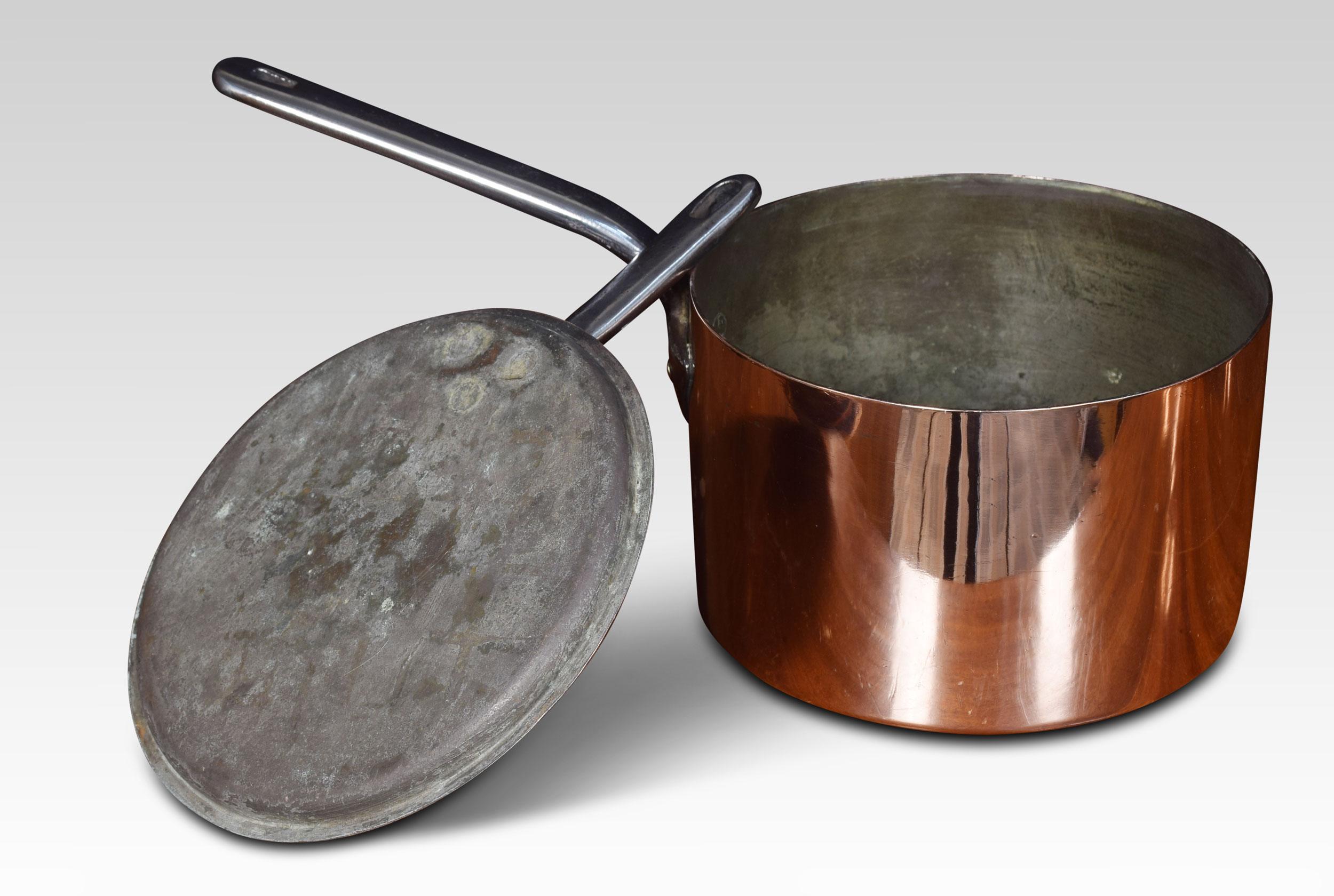 19th Century Set of Nine Victorian Copper Pans