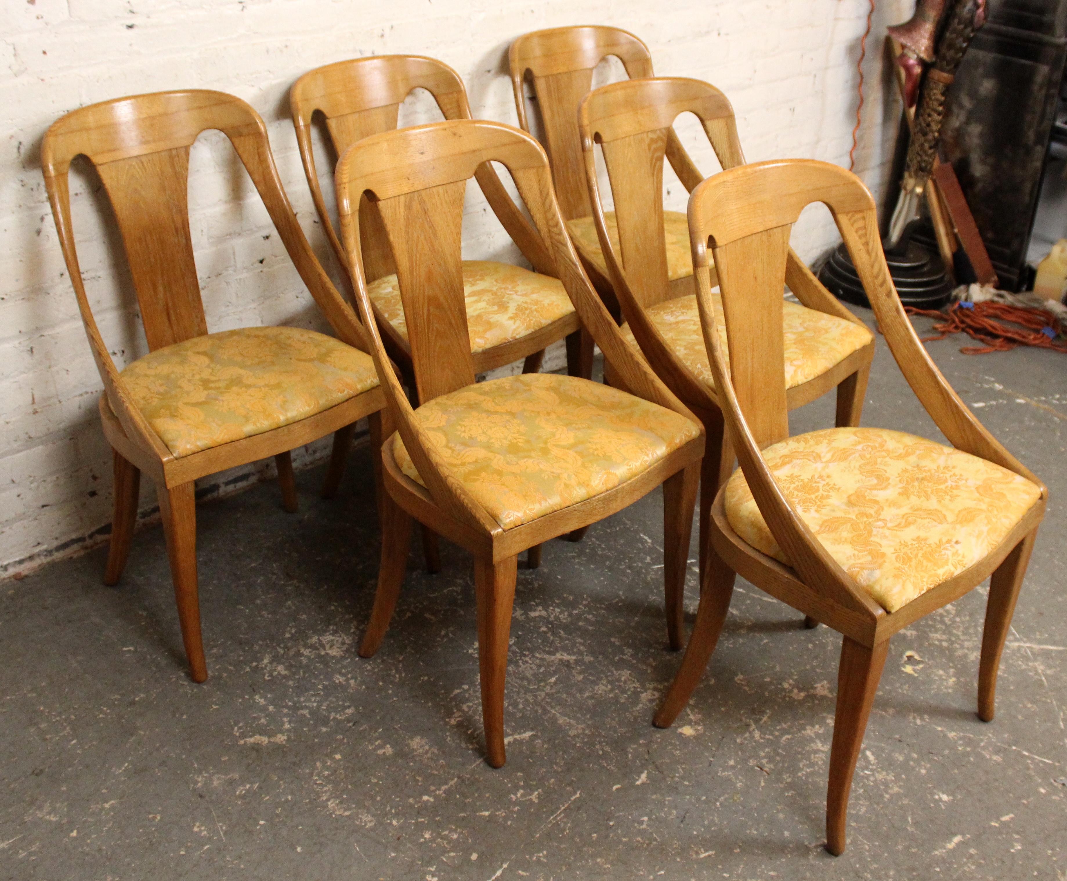 Conjunto de sillas de roble de Jack Van der Molen para Jamestown Lounge Co. Moderno de mediados de siglo en venta