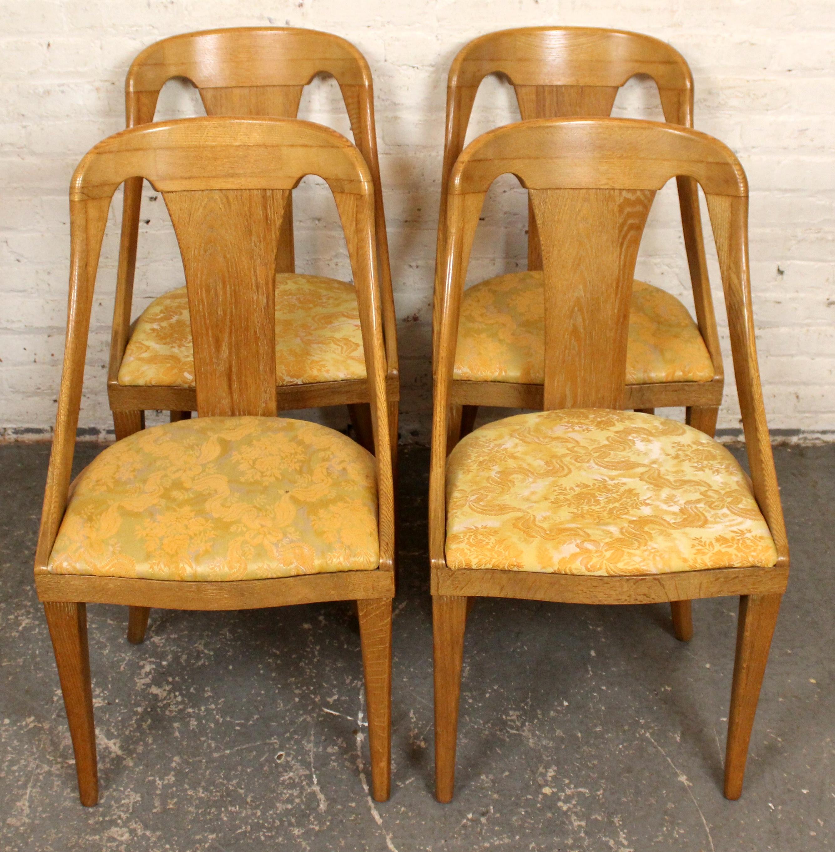 Conjunto de sillas de roble de Jack Van der Molen para Jamestown Lounge Co. Estadounidense en venta