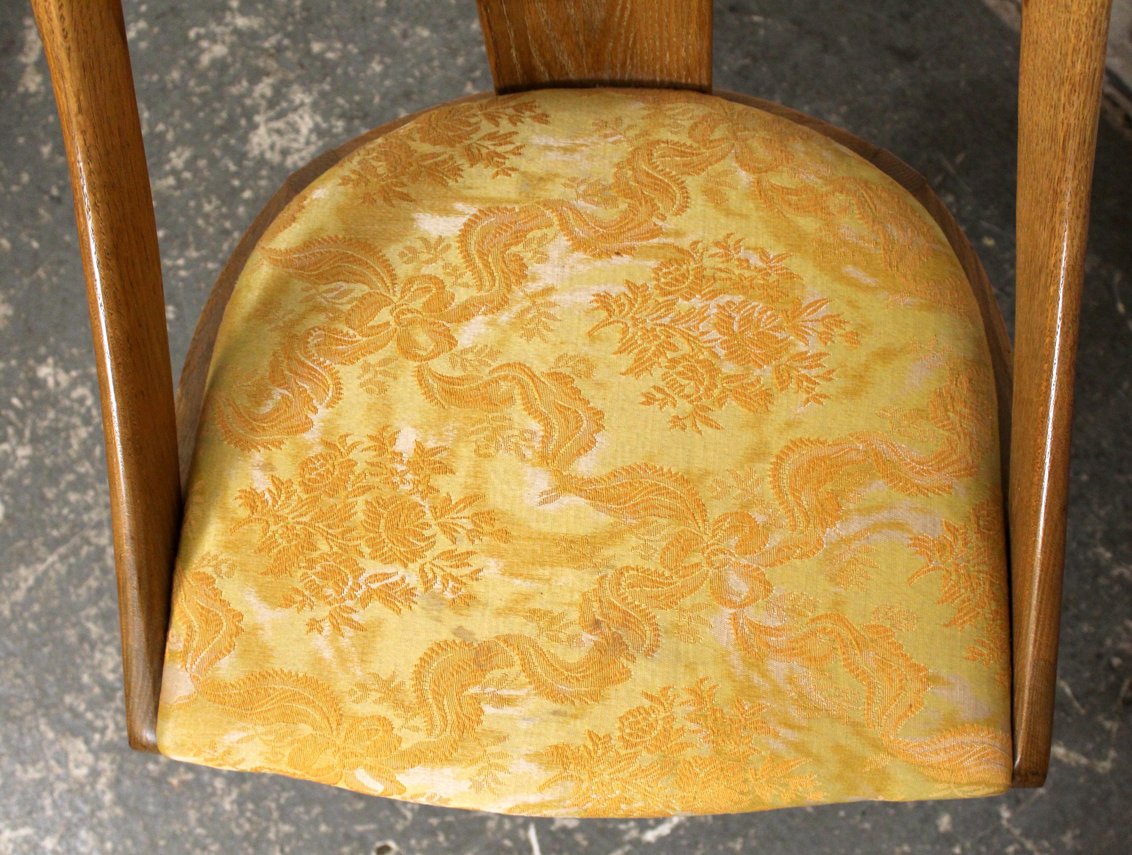Conjunto de sillas de roble de Jack Van der Molen para Jamestown Lounge Co. siglo XX en venta