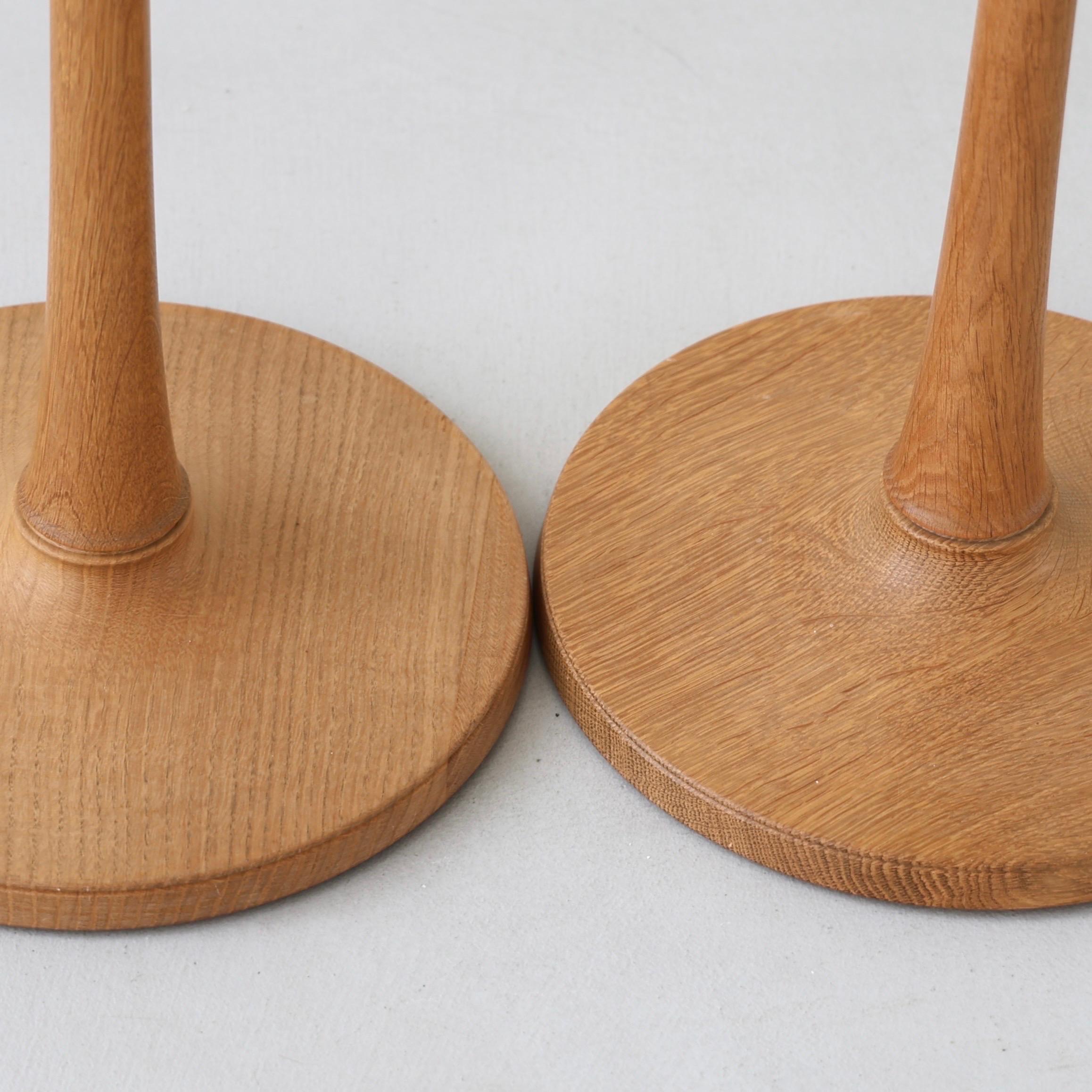 Ensemble de lampadaires en Oak Wood par Esben Klint pour Le Klint, années 1970, Danemark en vente 6