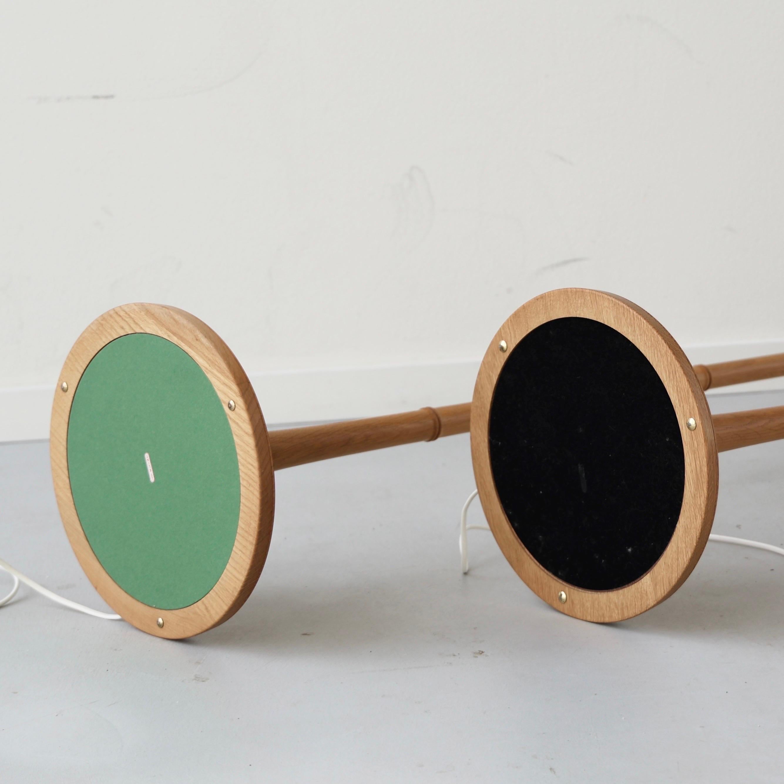 Ensemble de lampadaires en Oak Wood par Esben Klint pour Le Klint, années 1970, Danemark en vente 7