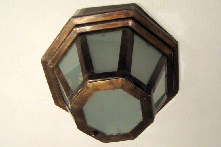 Italian Set of Octagonal Flush Mounted Fixtures, Sold Individually For Sale