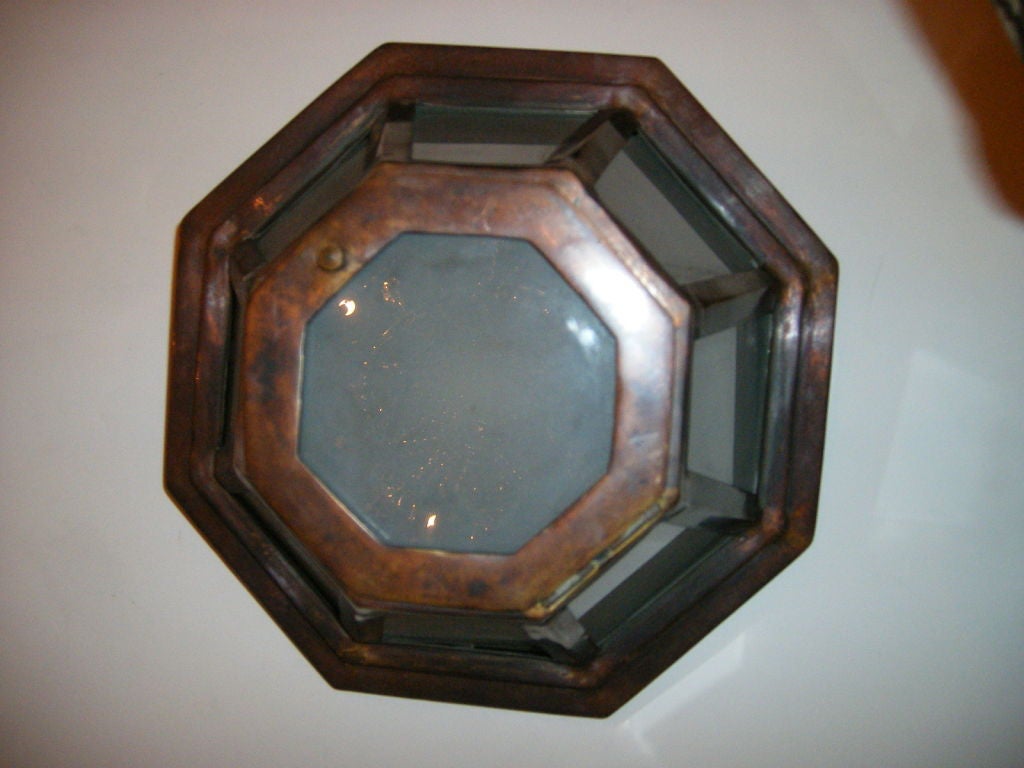 Set of Octagonal Flush Mounted Fixtures, Sold Individually In Good Condition For Sale In New York, NY