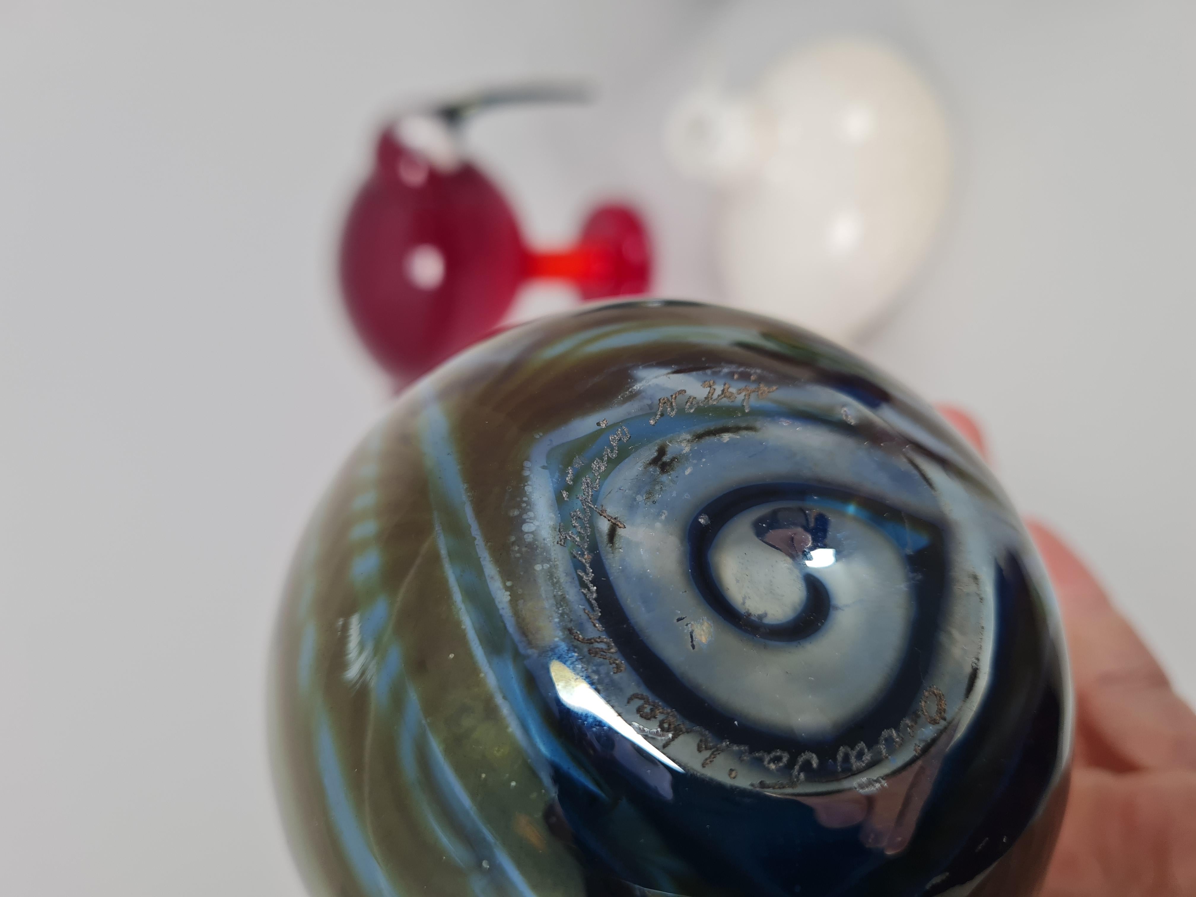 Set di uccelli e bottiglie Oiva Toikka, Ibis rosso, Pheseant, Iittala e Nuutajärvi in vendita 4