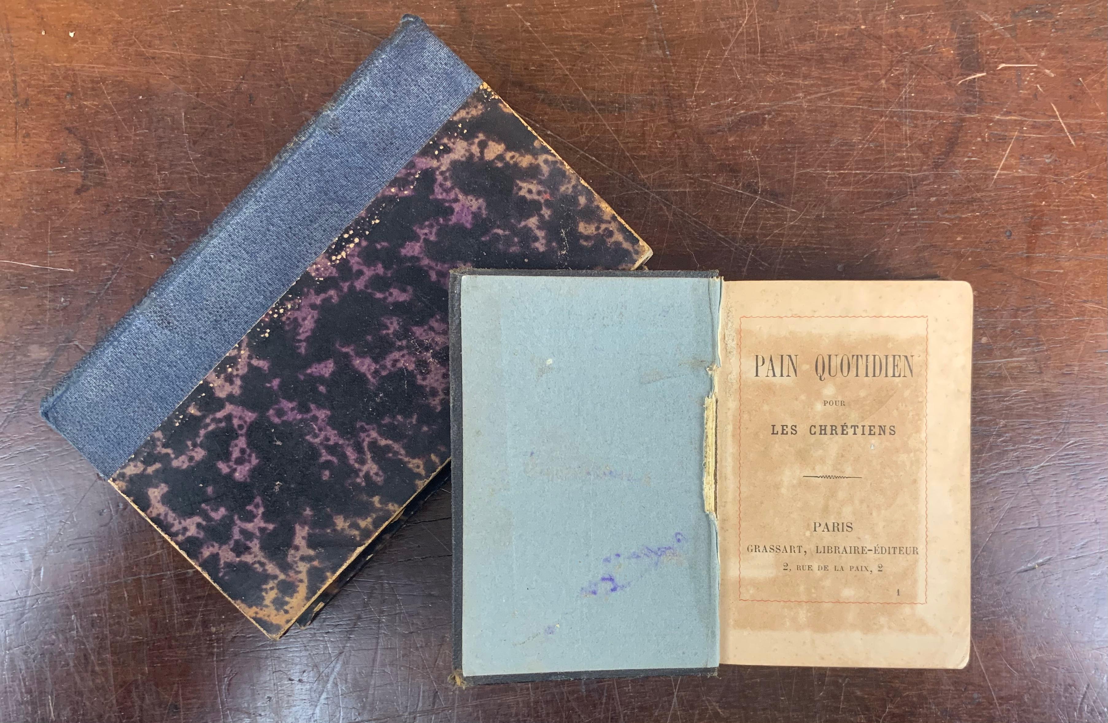 Paper Set of Old Books from 19th Century For Sale