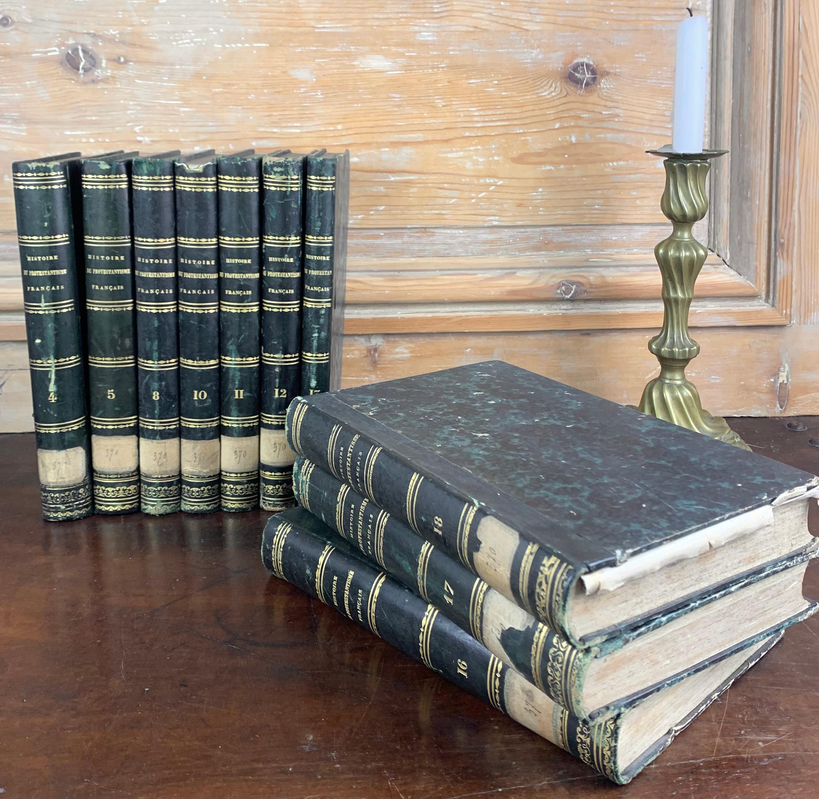 Set of Old Bound Books, 19th Century For Sale 2