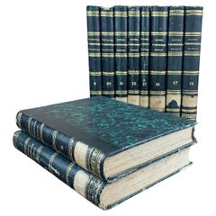 Set of Old Bound Books, 19th Century