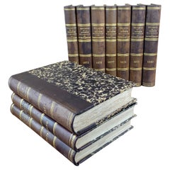 Set Of Old Bound Books  19th Century France