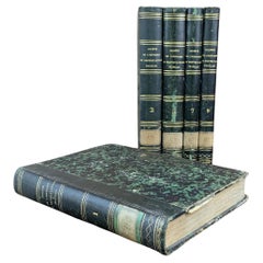 Set Of Old Bound Books  19th Century France 