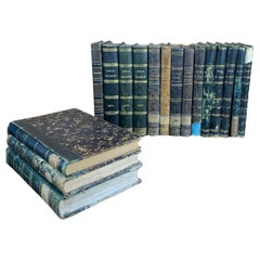 Set of Old Bound Books 19th Century France