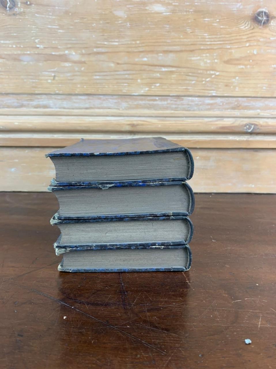French Set of Old Bound Books Dating from the 19th Century France For Sale