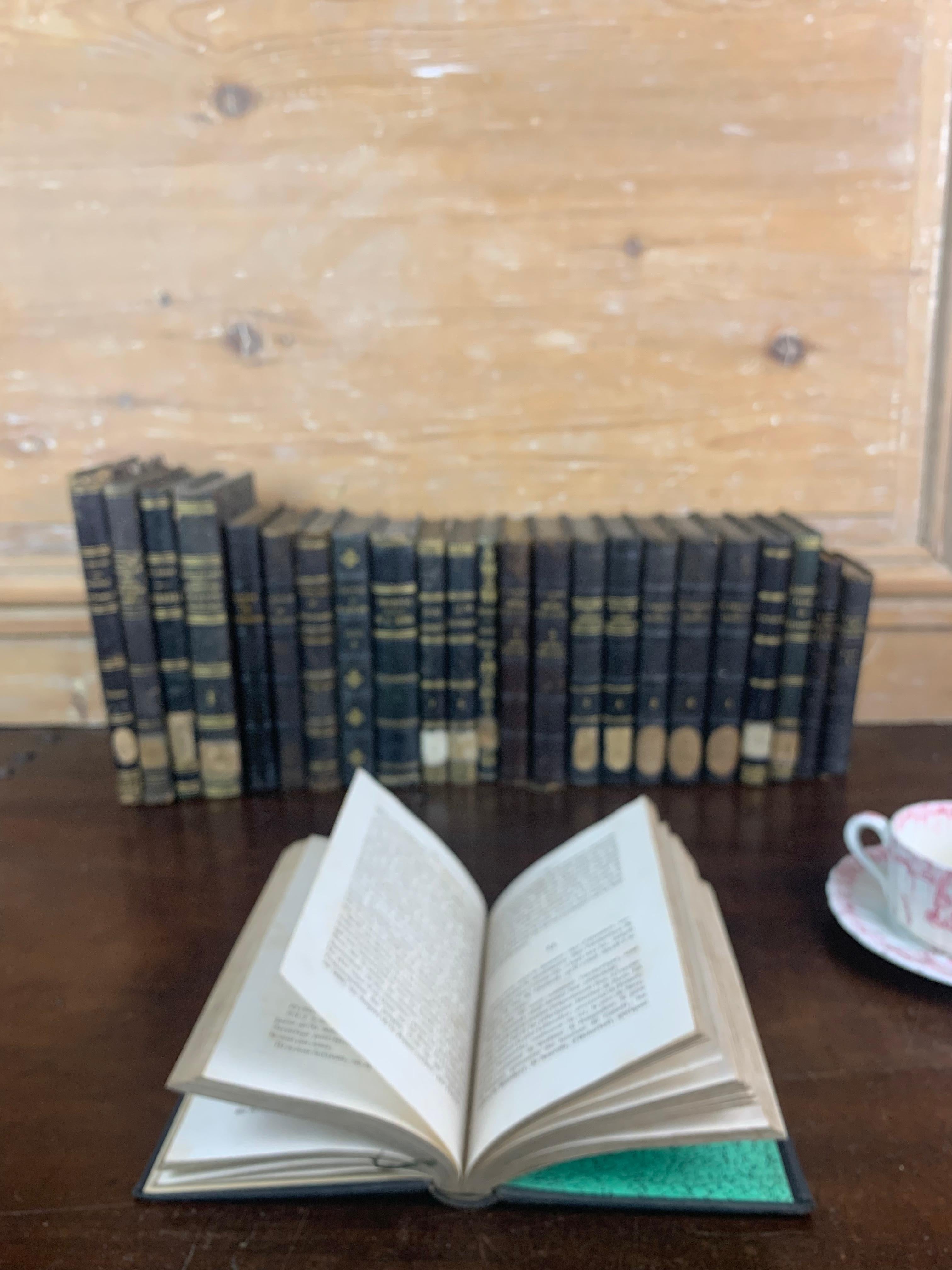 Paper Set Of Old Bound Books Dating From the 19th Century France  For Sale