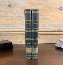 Set of Old Bound Books from 19th Century