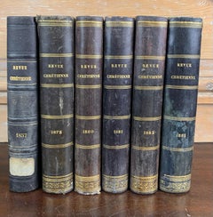 Set of Old Bound Books from 19th Century