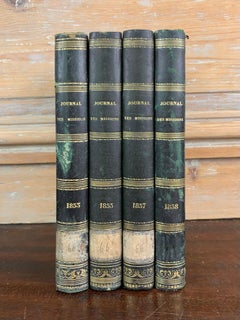 Ensemble de livres anciens reliés du 19ème siècle