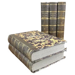 Set of Old Bound Books from the 19th Century