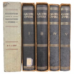 Set Of Old Religious Books « Calvini Opéra » Early  20th Century 
