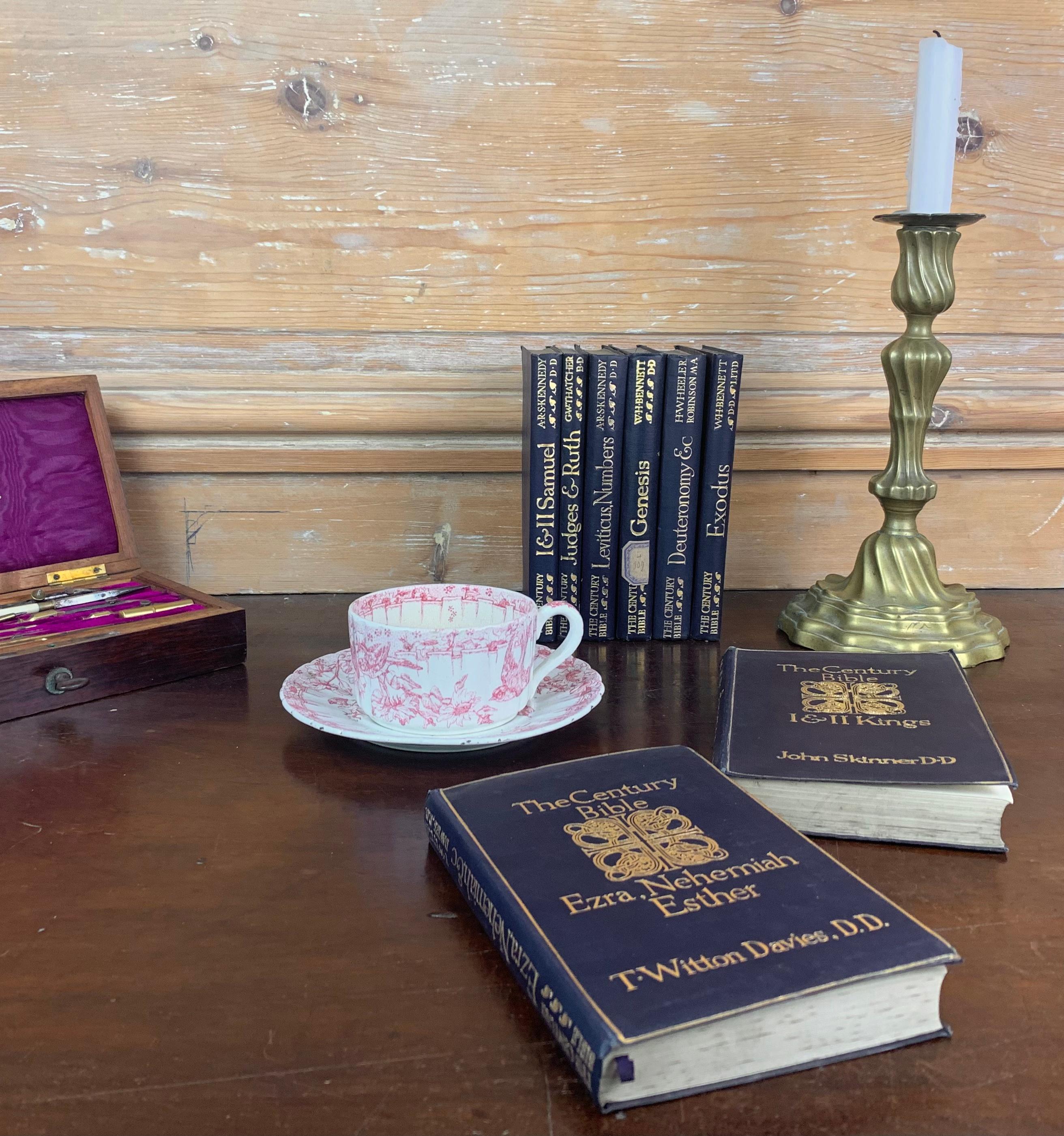 French Set of Old Religious Books circa 1900 For Sale