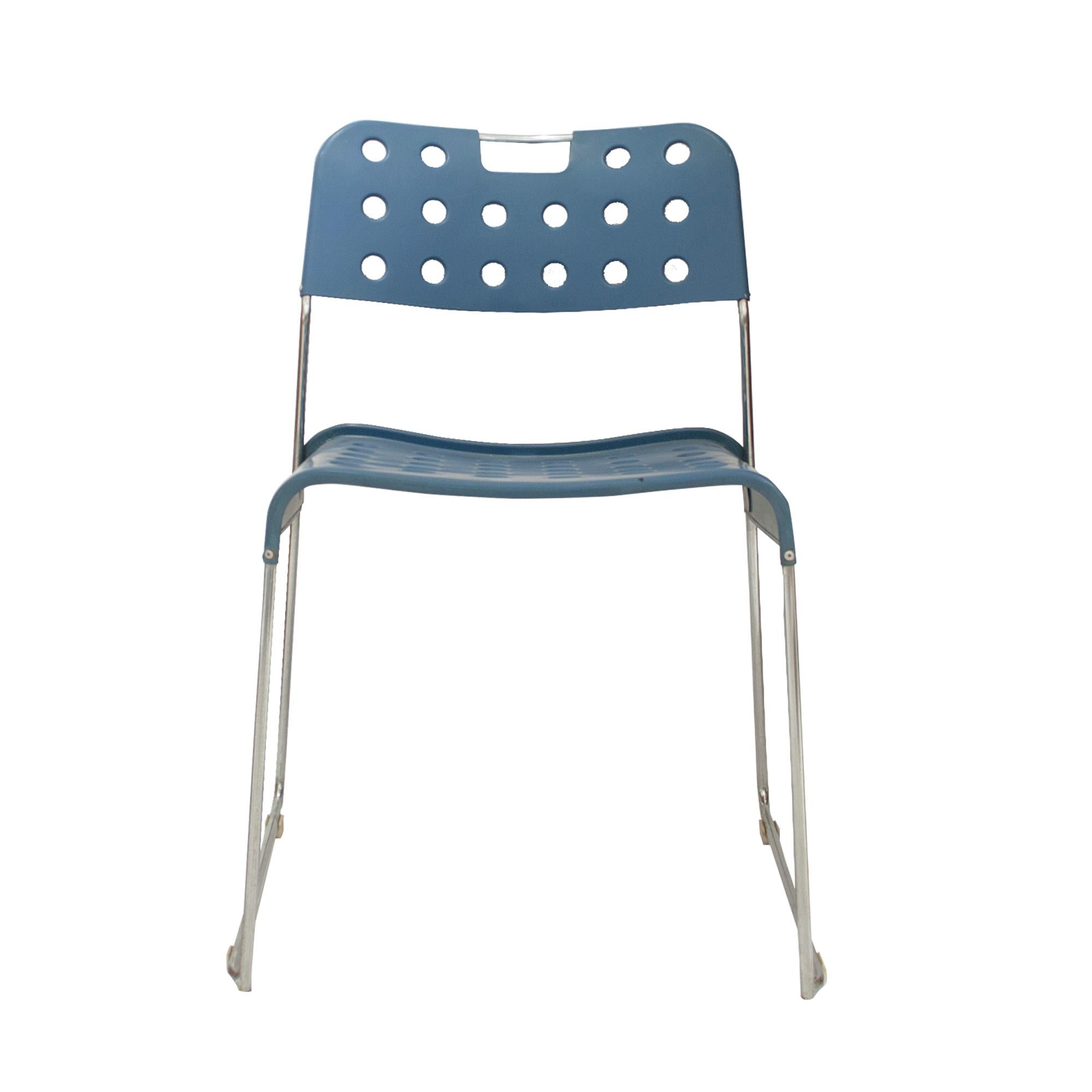 Late 20th Century Set of Omkstak Chair by Rodney Kinsman for Bieffeplast, 1970, Italy