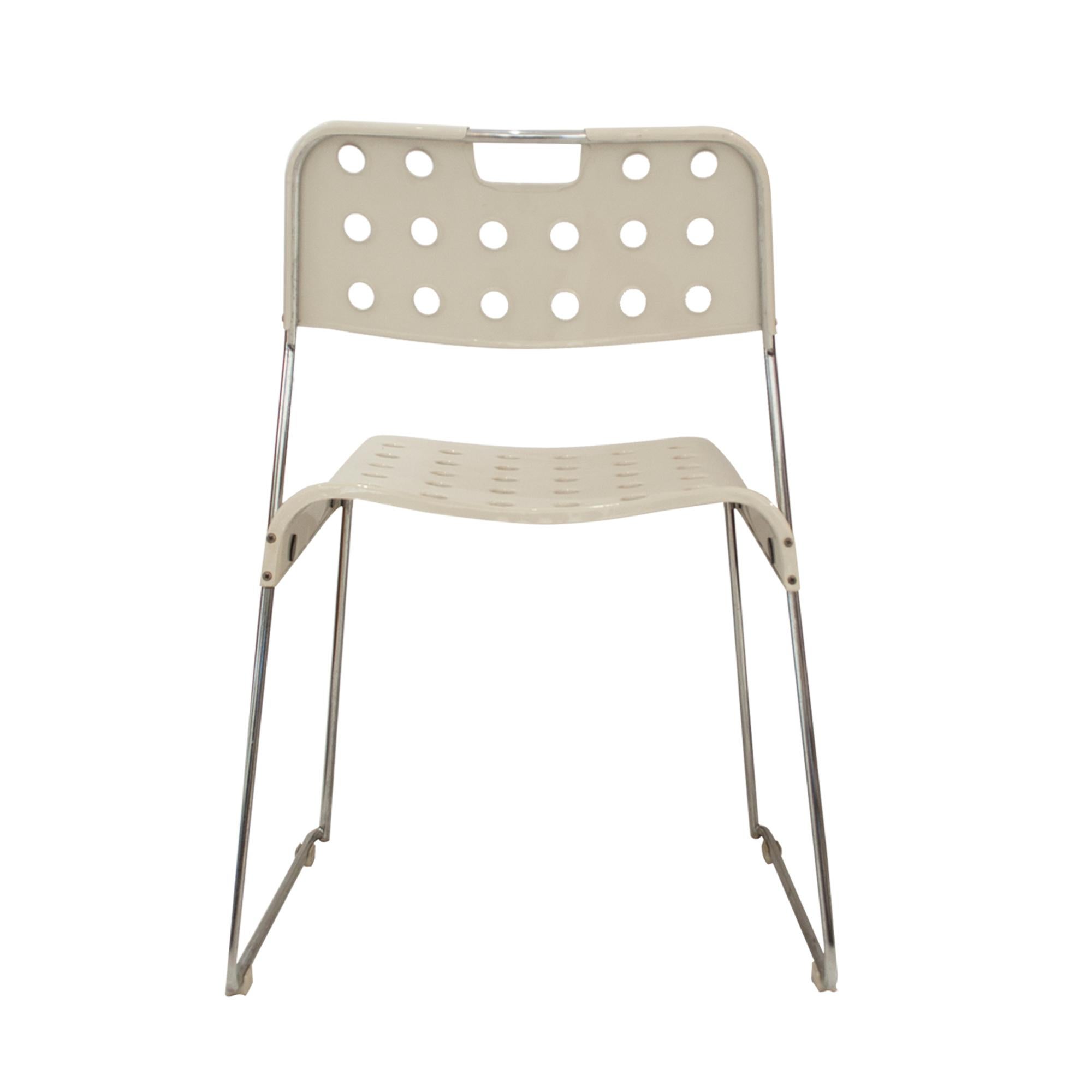 Steel Set of Omkstak Chair by Rodney Kinsman for Bieffeplast, 1970, Italy