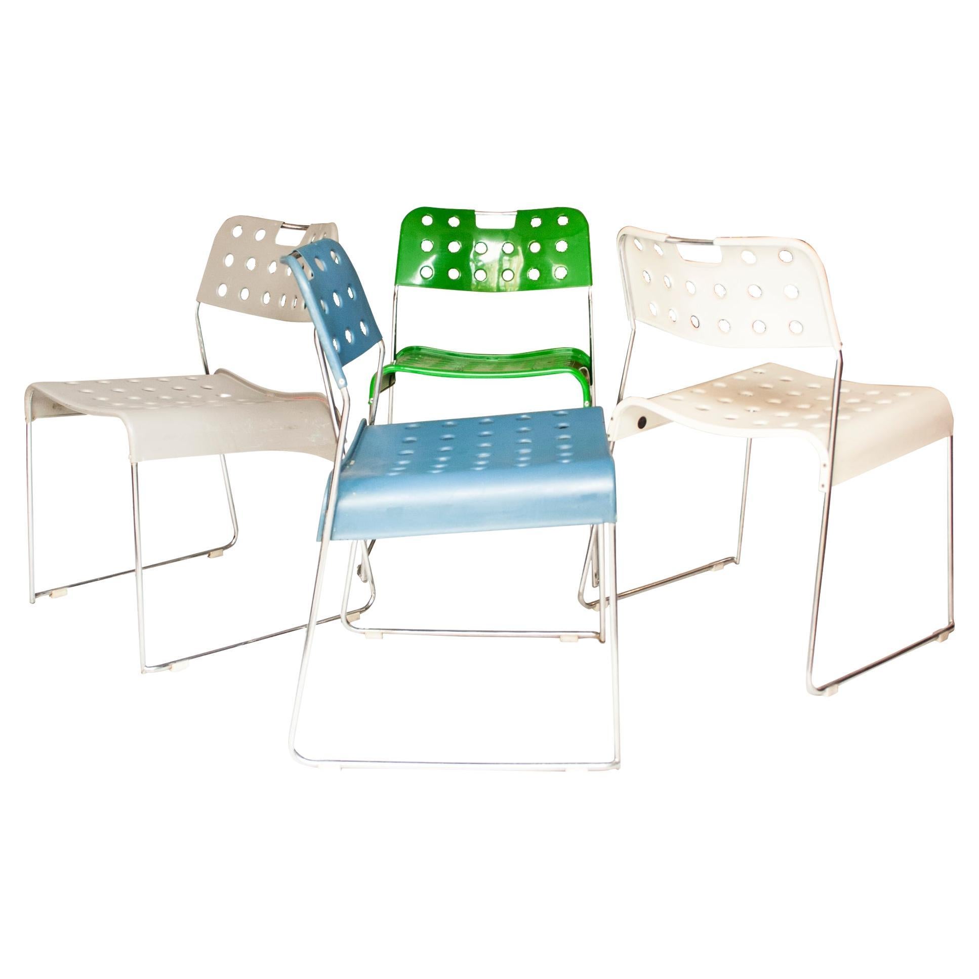 Set of Omkstak Chair by Rodney Kinsman for Bieffeplast, 1970, Italy