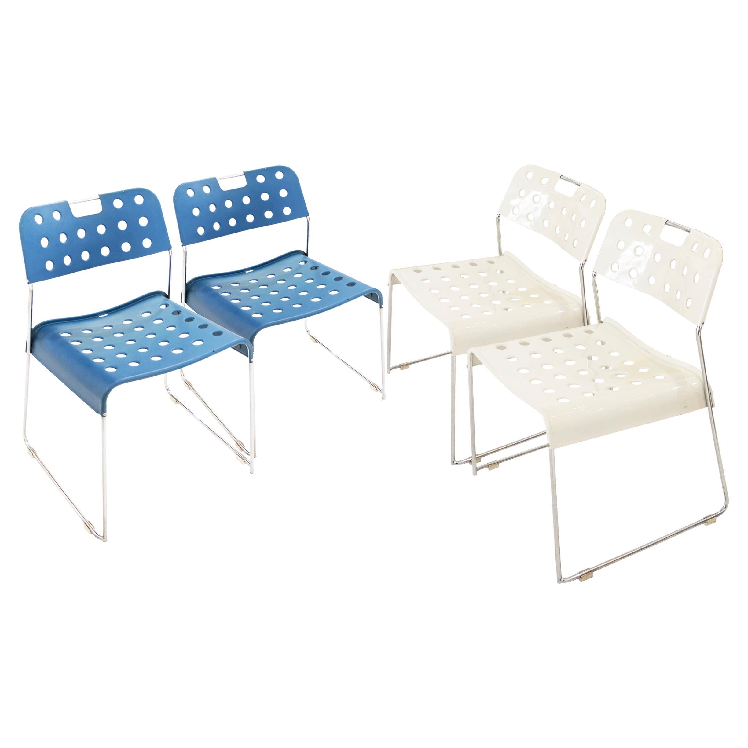 Set of Omkstak Chair by Rodney Kinsman for Bieffeplast, 1970, Italy