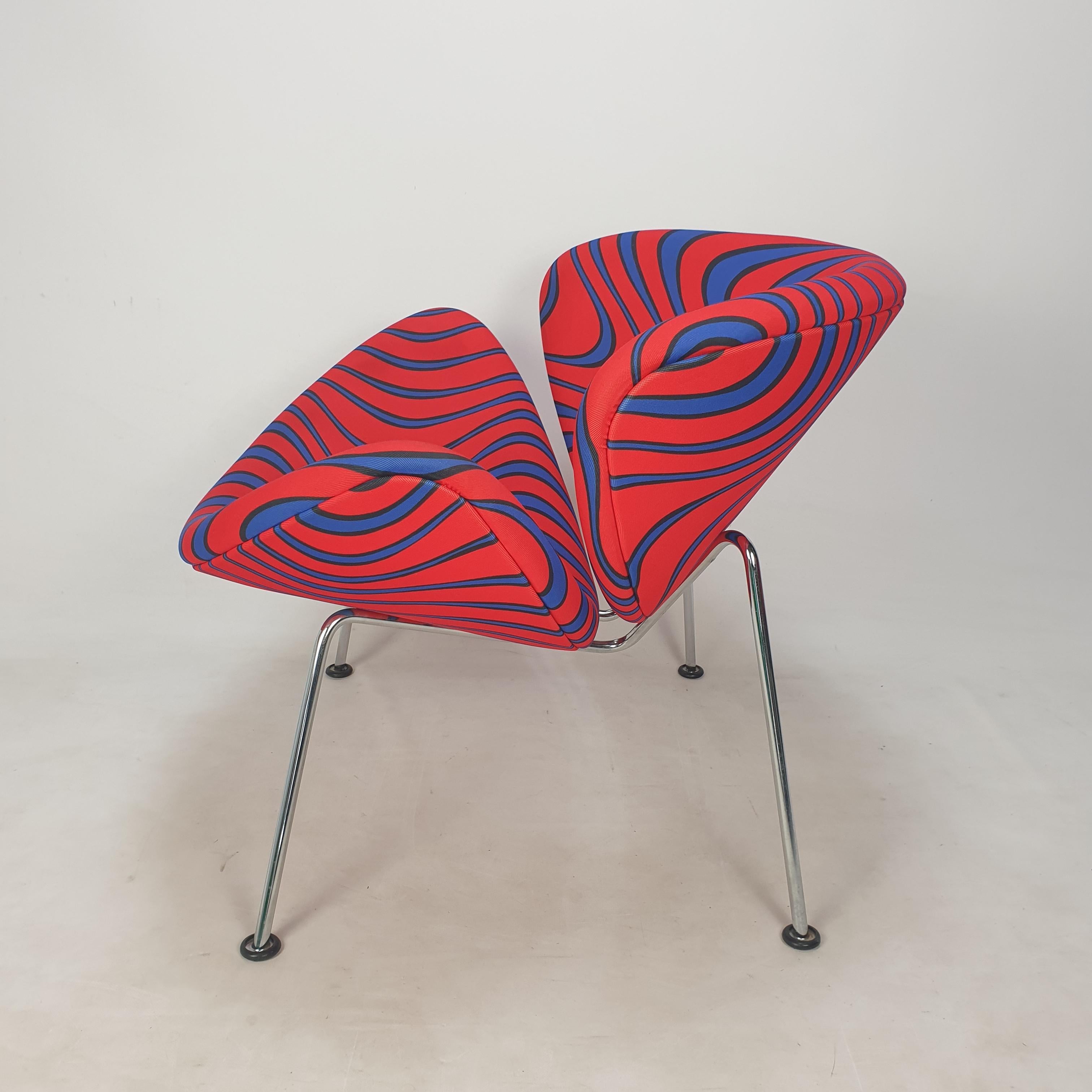 Late 20th Century Set of Orange Slice Chairs by Pierre Paulin for Artifort, 1980s For Sale